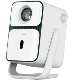 Wanbo T2 Ultra Proyector Android TV 11.0, 120° Rotación, FHD 1080p 500 Lúmenes, WiFi/HDMI, Portátil, Blanco